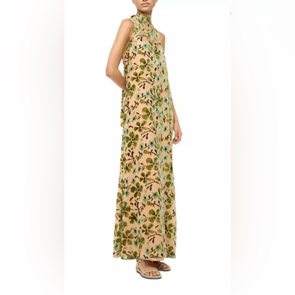 STAUD Albee Dress in Moss Floral